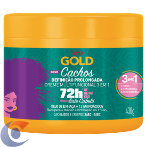 Creme Para Tratamento Niely Gold Cachos Definição Prolongada 430g