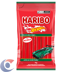 Bala Stick Haribo 70g Hot Wheels Melancia