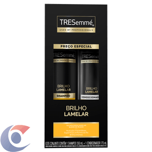 Kit Shampoo 350ml + Condicionador 175ml Tresemme Brilho Lamelar