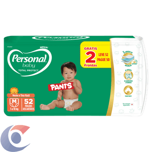 Fralda Pants Personal Baby Média 52 Un