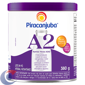 Leite Pó Instantaneo Tipo A2a2 Integral Piracanjuba Lata 380g