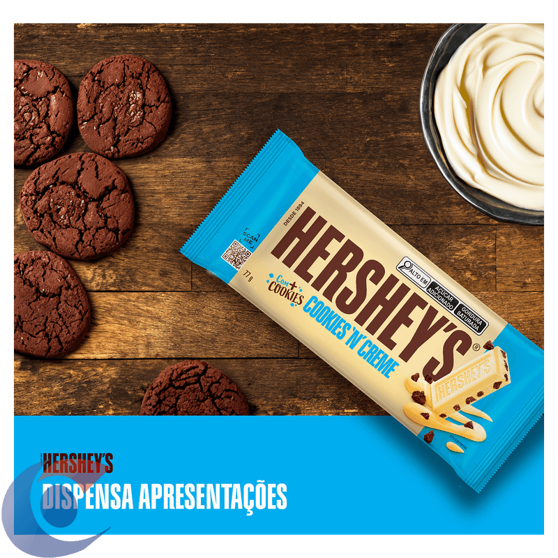 CHOC-TAB-HERSHEYS-77G-COOKIE-CREME-BCO-C-BISCOITO
