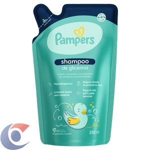 Shampoo Infantil De Glicerina Pampers 350ml