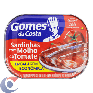 Sardinha Com Molho De Tomate Gomes Da Costa Lata Embalagem Econômica 165g