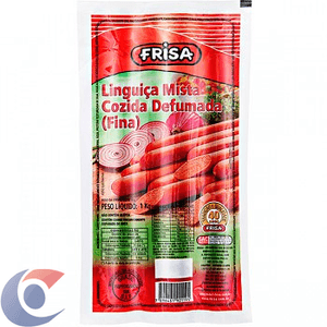 Linguiça Mista Defumada Fina Frisa Kg