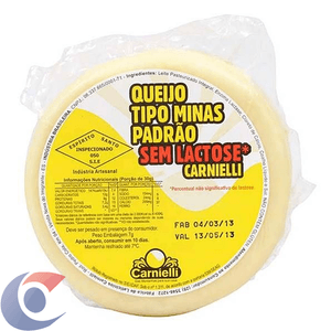 Queijo Minas Padrão Carnielli Sem Lactose Peça