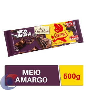 Chocolate Para Cobertura Garoto Meio Amargo 500g