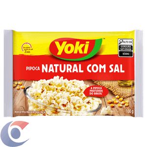 Pipoca Yoki Micro-Ondas Natural Com Sal 100g