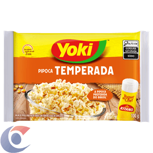Pipoca Yoki Micro-Ondas Temperada Toque De Chefe 100g