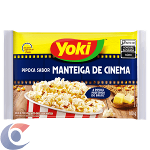 Pipoca Yoki Micro-Ondas Manteiga De Cinema