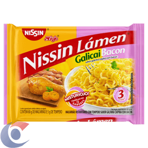 Macarrão Instantâneo Nissin Lamen Galinha Caipira Com Bacon 85g
