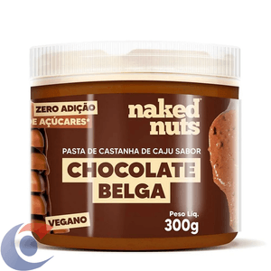 Pasta Castanha De Caju Naked Nuts Chocolate Belga 300g