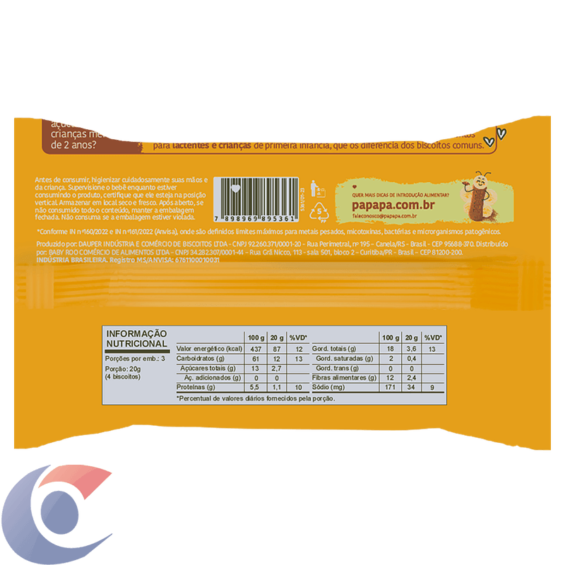 BISC-INF-PAPAPA-60G-BISCOTTI-BAN-C-CACAU