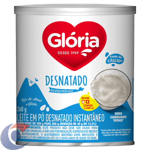 Leite Em Pó Glória Desnatado 300g