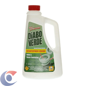 Desentupidor Líquido Para Pias E Ralos Diabo Verde 1l
