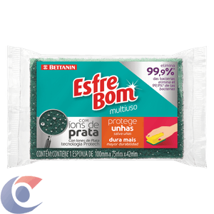 Esponja Bettanin Esfrebom Com Íons De Prata 1 Unidade