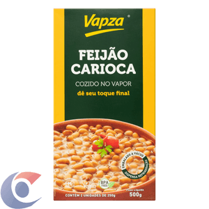 Feijão Carioca Tempero Vapza Cozido No Vapor 500g