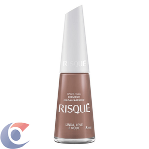 Esmalte Risqué Cremoso Linda, Leve Nude 8ml