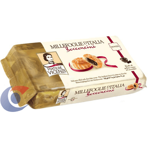Biscoito Folhado Matilde Vicenzi Bocconci Recheado Com Creme De Chocolate 125g