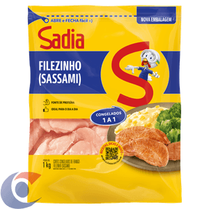 Filezinho De Peito De Frango Sadia Pacote 1kg