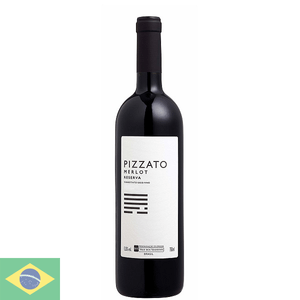 Vinho Nacional Tinto Pizzato Merlot 750ml