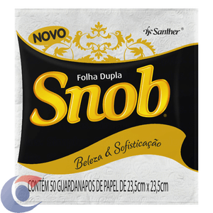 Guardanapo Snob Gala Folha Dupla 23,5x23,5cm