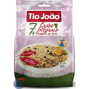 Arroz Integral Tio João 7 Grãos E Passas 500g