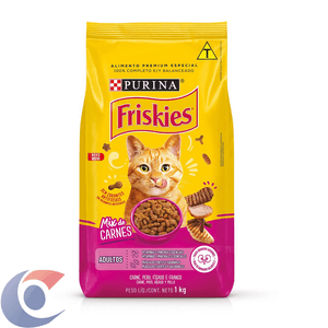 Ração Friskies Gatos Adultos Mix De Carne 1kg