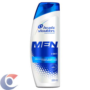 Shampoo De Cuidados Com A Raiz Head & Shoulders Men 3em1 200ml