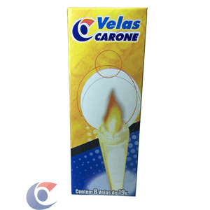Vela Carone Branca Número Un N4