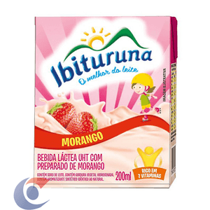 Bebida Láctea Ibituruna Morango 200ml