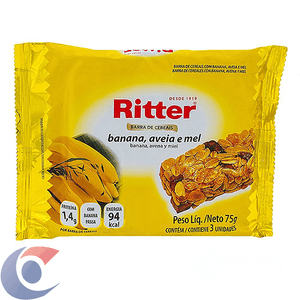 Barra De Cereais Ritter Banana Aveia E Mel 25g