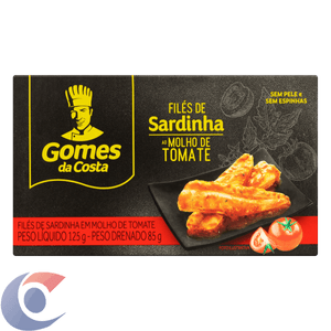 Filé De Sardinha Com Molho De Tomate Gomes Da Costa Caixa 85g