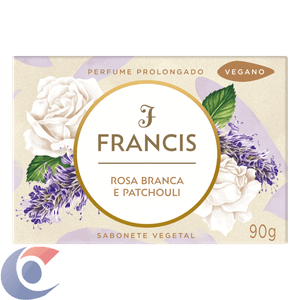 Sabonete Francis Rosa Branca E Patchouli Vegano 90g