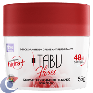 Desodorante Em Creme Tabu Flores 55g
