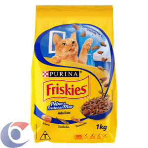 Alimento Para Gatos Adultos Friskies Petiscos Do Mar (Salmão, Atum E Sardinha) 1kg