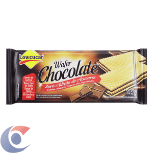 Biscoito Wafer Lowçucar Chocolate Zero Açúcar 115g