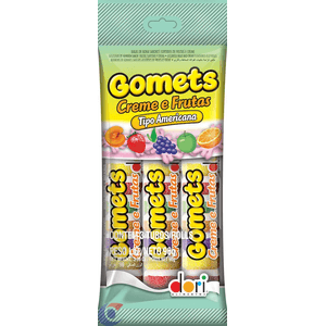 Goma Tubo Dori Gomets Creme De Frutas 30g