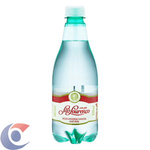 Água Mineral Natural Com Gás São Lourenço Garrafa 510ml