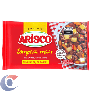 Tempero Em Pó Arisco Sabor Carne 50g 10 Sachês