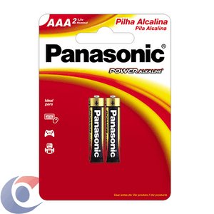 Pilha Alcalina Panasonic Aaa Palito 2 Un