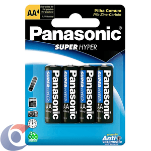 Pilha Panasonic Aa Pequena 4 Un