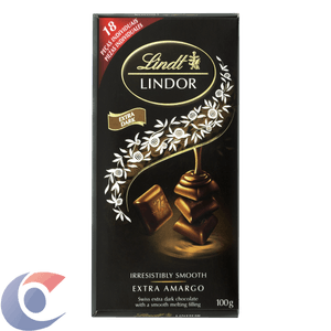 Chocolate Suiço Lindt Lindor Dark 60% 100g