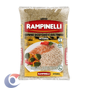 Arroz Parboilizado Integral Rampinelli 1kg