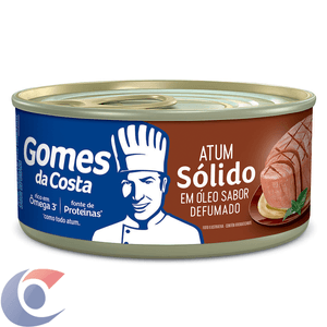 Atum Sólido Em Óleo Defumado Gomes Da Costa Lata 120g