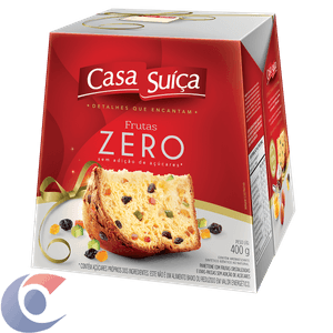 Panettone Casa Suíça Zero Açúcar 400g