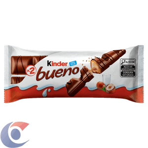 Kinder Bueno Chocolate Ao Leite Wafer Pacote Com 43g