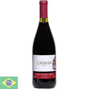 Vinho Nacional Tinto Catania Cabernet Merlot Demi Sec 750ml