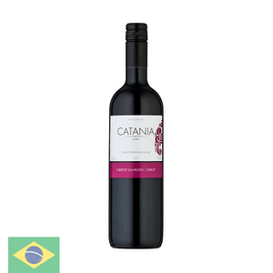 Vinho Nacional Tinto Suave Catania Cabernet Sauvignon Merlot Blend 750ml