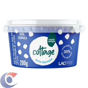 Queijo Cottage Verde Campo Lacfree Sem Lactose 200g